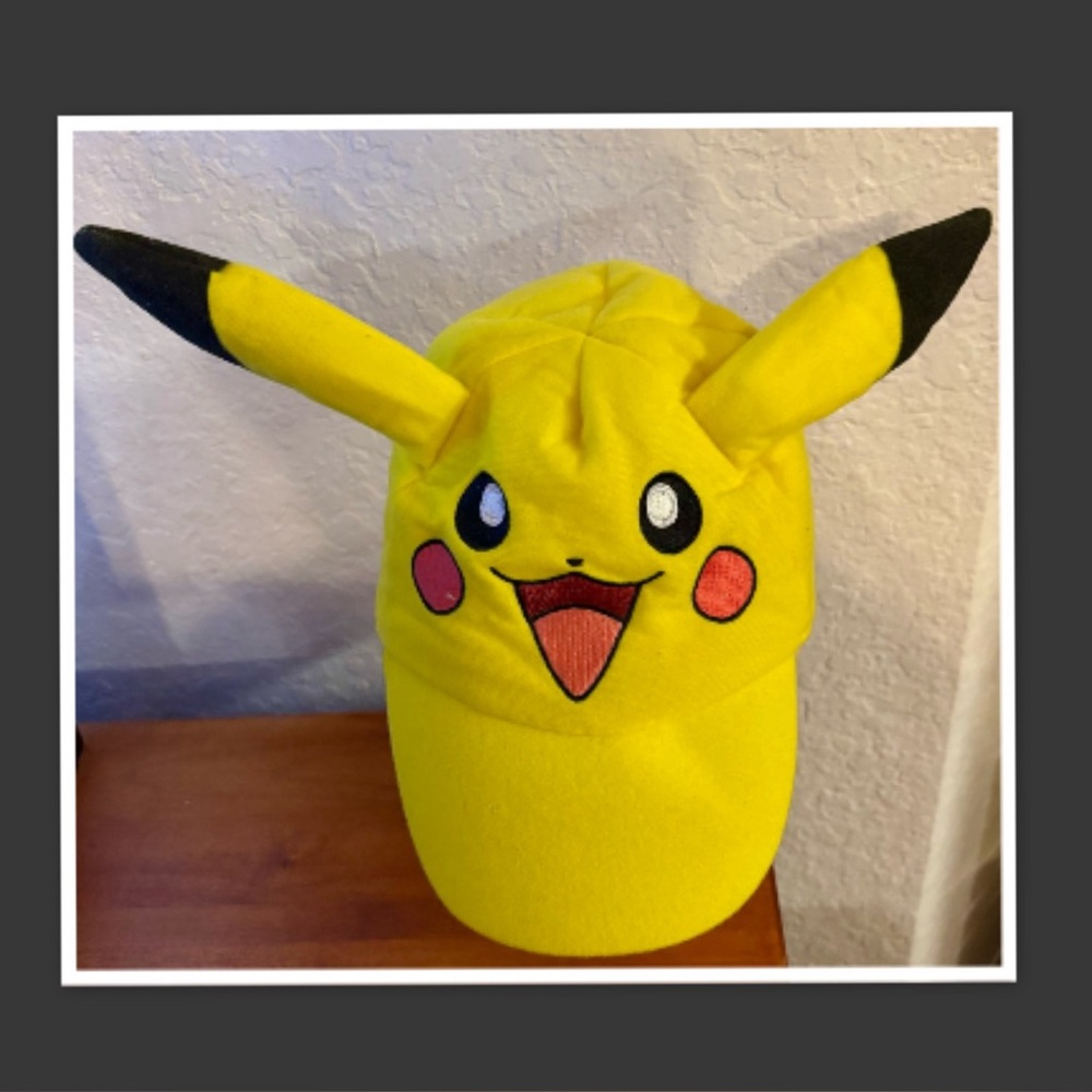 Toddler Pokemon Pikachu Hat Stretch Elastic Back